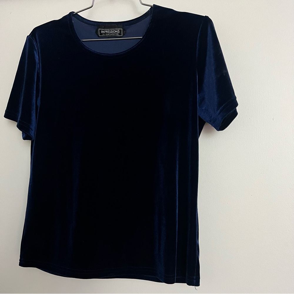 Velvety Blue Top
